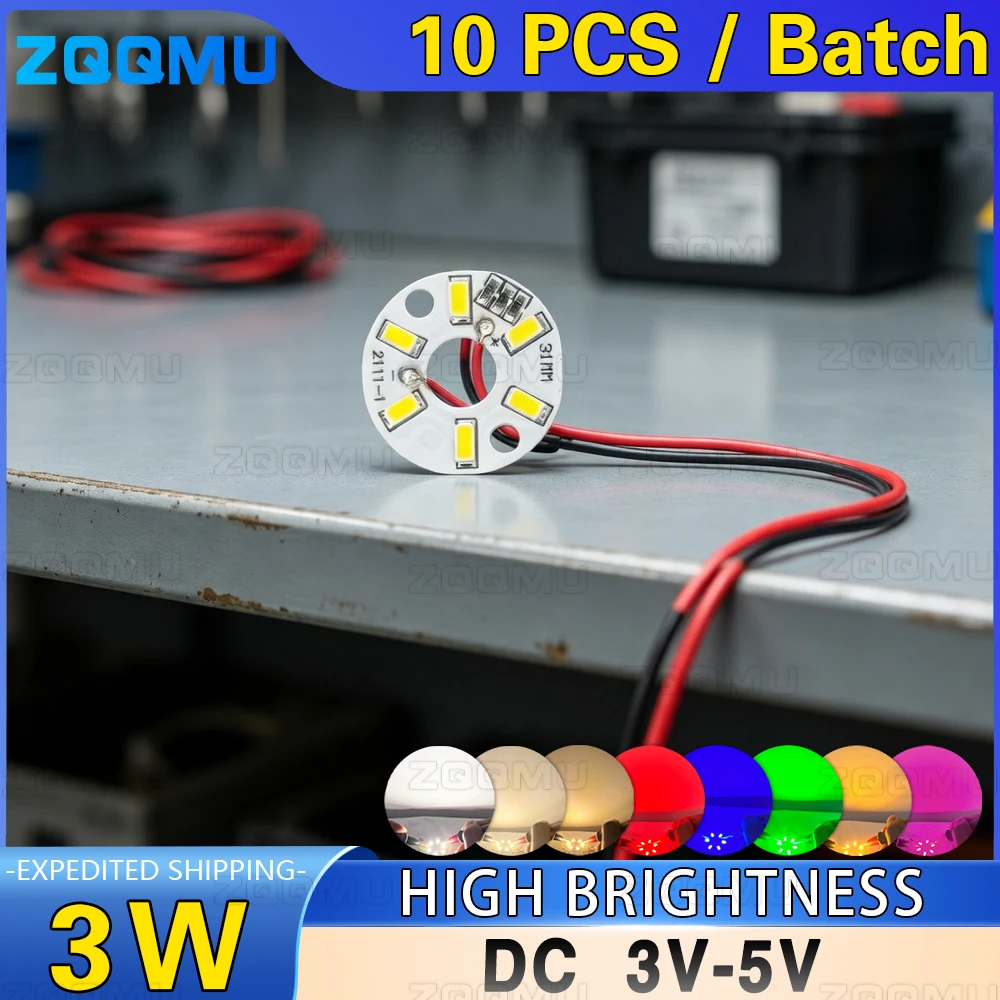 10PCS DC5V 3W 5730 …