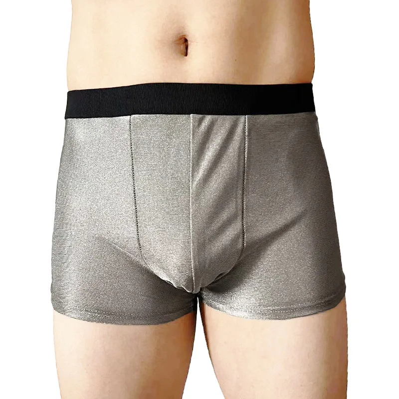 

Conductive Silver Fiber Stretchy Underwear EMF/EMI/RF Blocking Faraday Fabric Briefs Antibacteria Soft