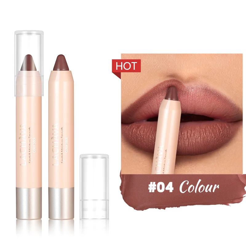ลิปสติกเนื้อแมทติดทนนาน 2 ชิ้น - เนื้อกํามะหยี่ ป้องกันรอยเปื้อนสําหรับริมฝีปากแห้ง |   ลิปไลเนอร์ ผิวเรียบลื่น |   แต่งหน้าของผู้หญิง