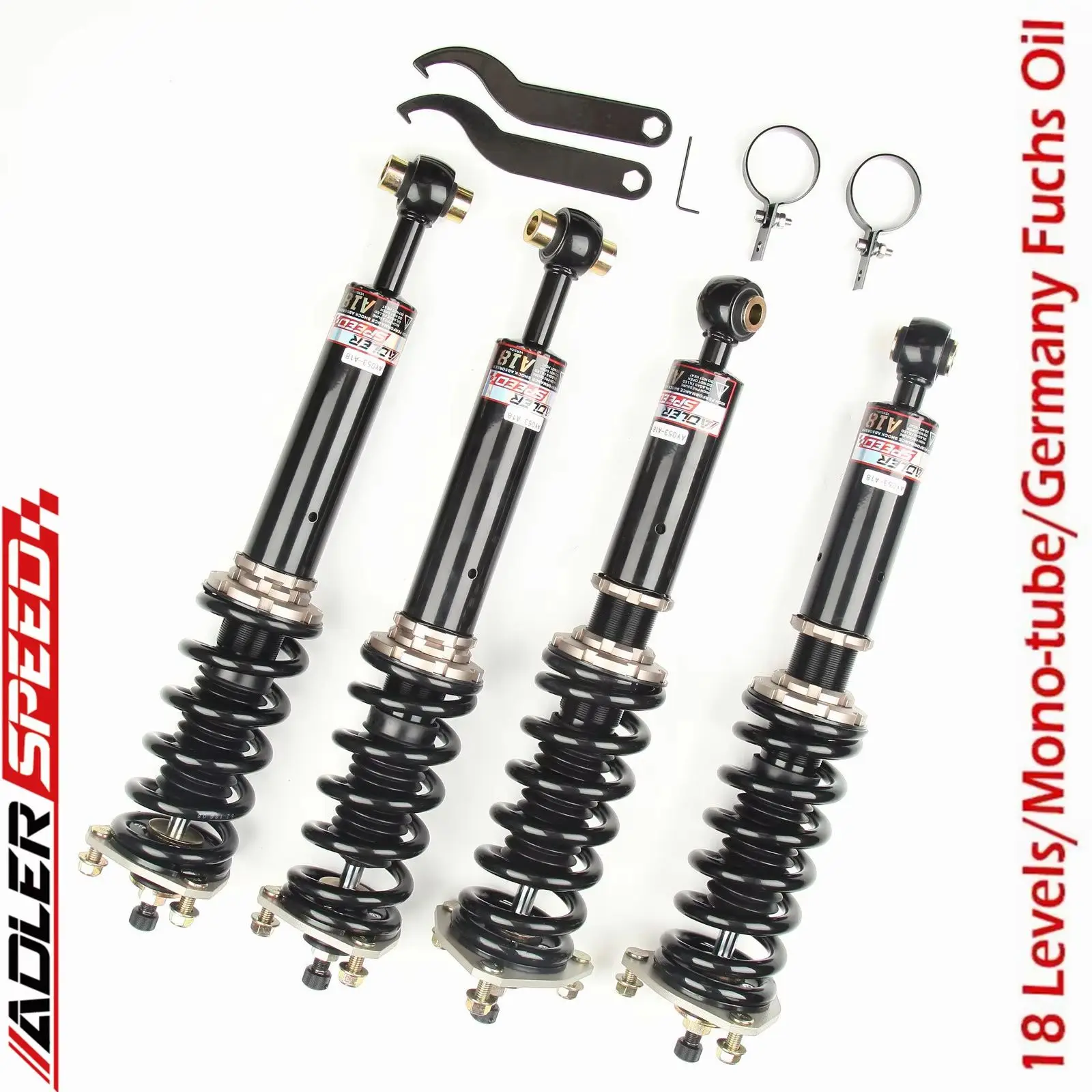 

ADLERSPEED 18 Level Adjustable Coilover Lowering Kit For Lexus IS F (USE20) 2008-14