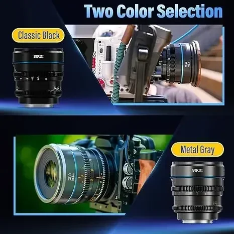 SIRUI NightWalker 24 مللي متر 35 مللي متر 55 مللي متر 16 مللي متر T1.2 S35 ليلة ووكر سين عدسة لسوني E فوجي X كانون RF الأحمر كومودو RF Lumix MFT M4/3