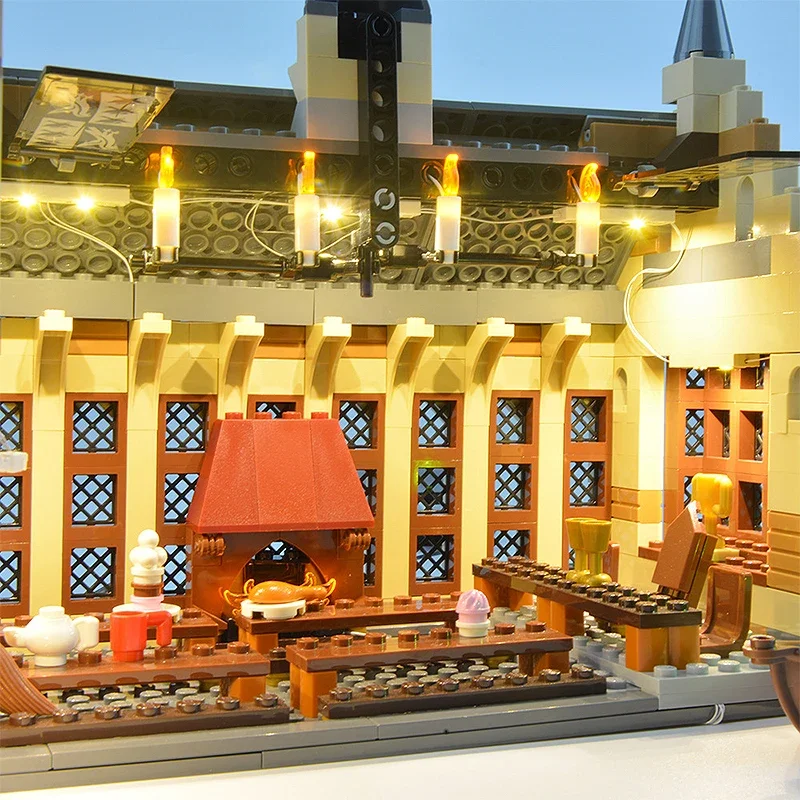 DIY LED Light Kit For LEGO 75954 Hogwarts Great Hall (Only LED Light,Without Blocks Model)