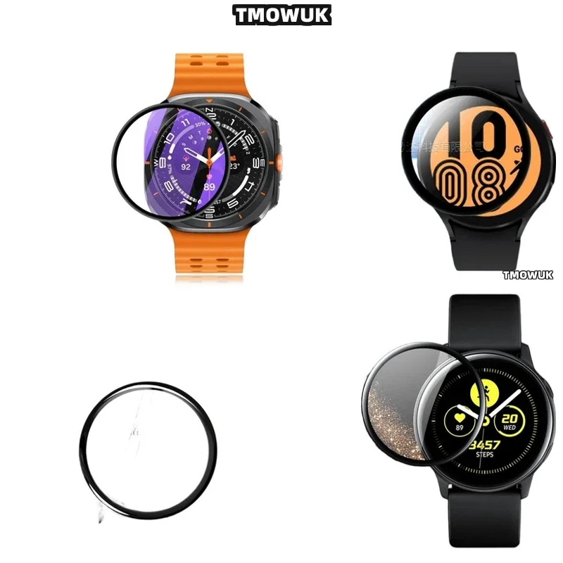 For Samsung Galaxy Watch 4 5 6 7 Ultra FE PRO 47 44 43mm 40mm, Anti-Scratch Flexible Protector.
