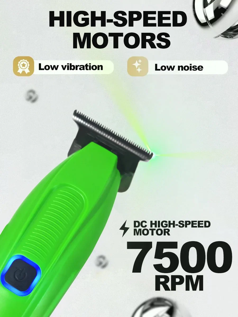 Профессиональная машинка для стрижки волос WMARK NG-8080 BRDCLIP FA1981, 9000 об/мин, 7500 об/мин, DLC, цельнометаллический, 0 лезвий, светодиодный дисплей, мужской