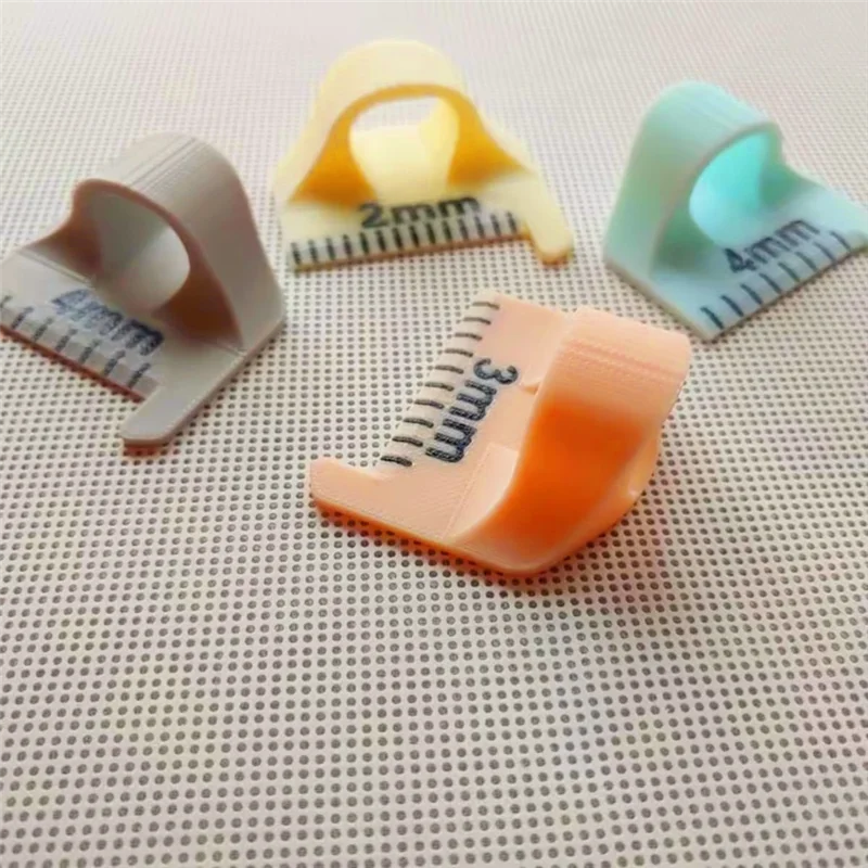 J1UL1N الخياطة إصبع حاكم 4 قطعة قياس الخياطة الصغيرة لتقوم بها بنفسك عدة خياطة لأدوات خياطة غرز متسقة