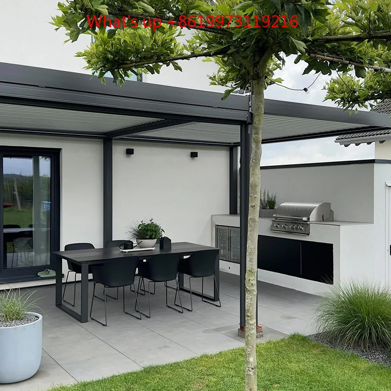 2026 Outdoor Kitchen Pod with Built-In Cooler-Durable Eco-Friendly BBQ Grill & Smoker for Aluminum Patio Backyard Gatherings