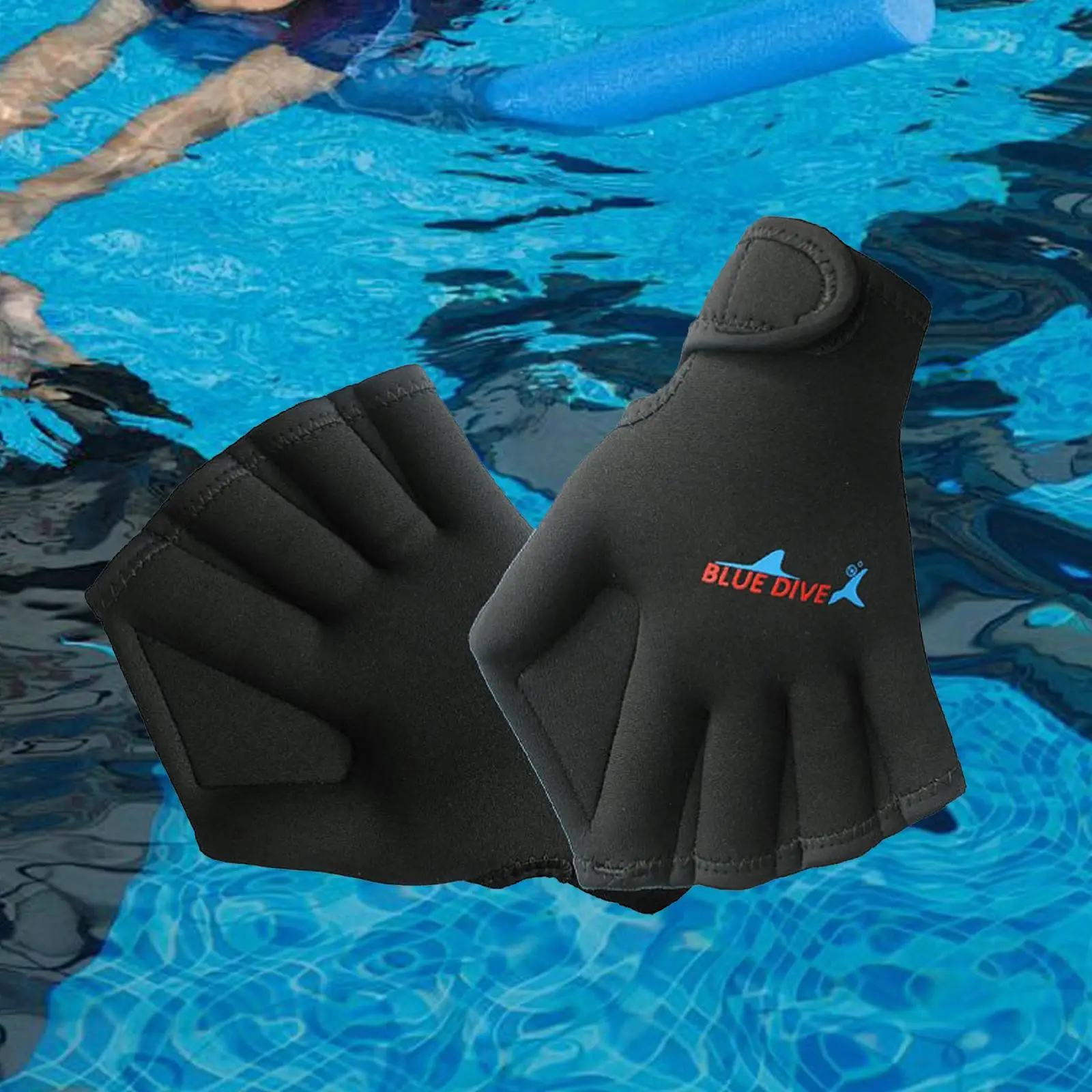 

Nylon Diving Gloves Swimming Webbed Gloves Anti Slip Palm Swimming Accessory for Pool and Workout