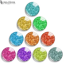 12mm 10mm 20mm 25mm 30mm 40mm 884 Wave Point Mix Round Glass Cabochon Jewelry Finding 18mm Snap Button Charm Bracelet