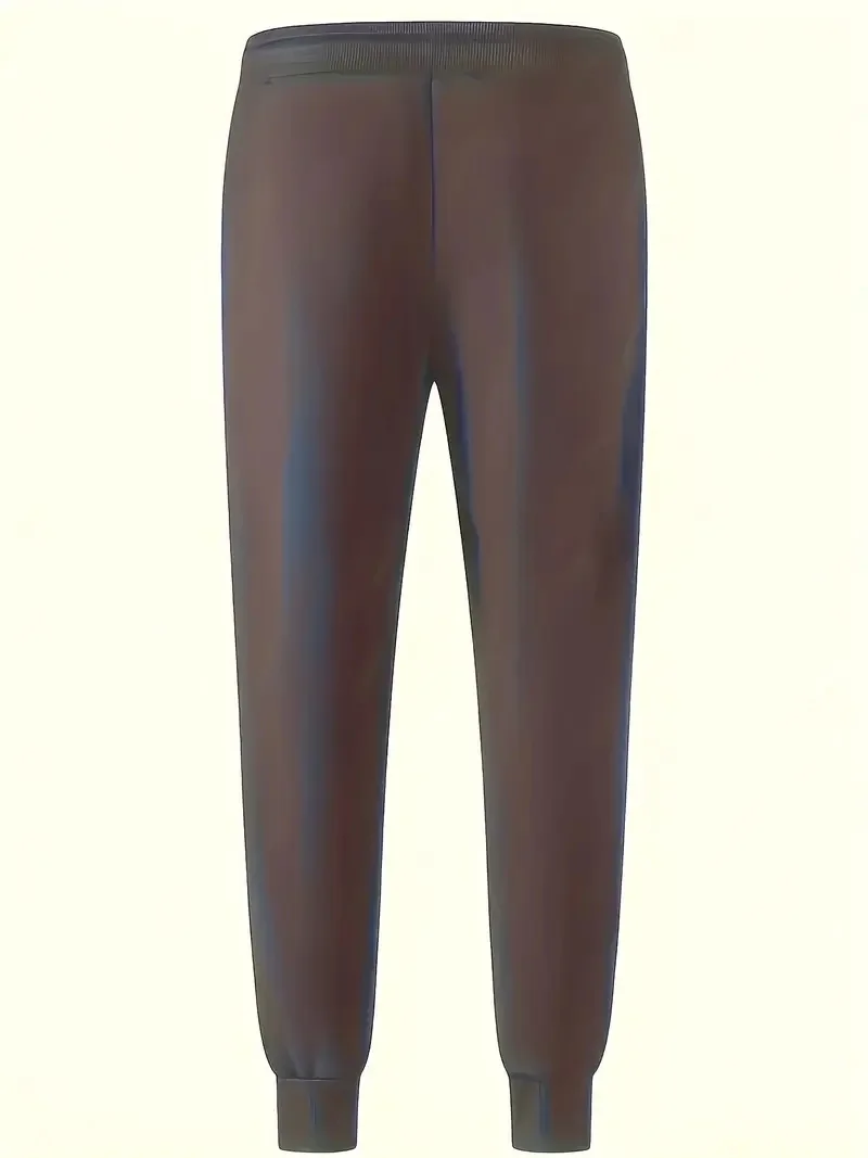 بنطال رياضي للركض مطبوع كاجوال للرجال، سروال تدريب للجري واللياقة البدنية برباط، بنطال رياضي يومي مريح