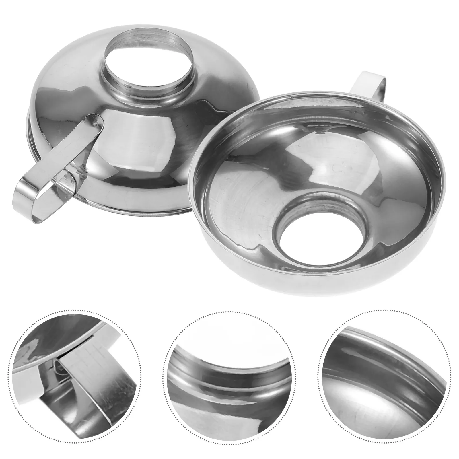 

2pcs Stainless Steel Wide Mouth Funnel Mini Funnel for Filling Small Urn Cremation Jewelry Bottles Easy Pour Indoor Outdoor Use