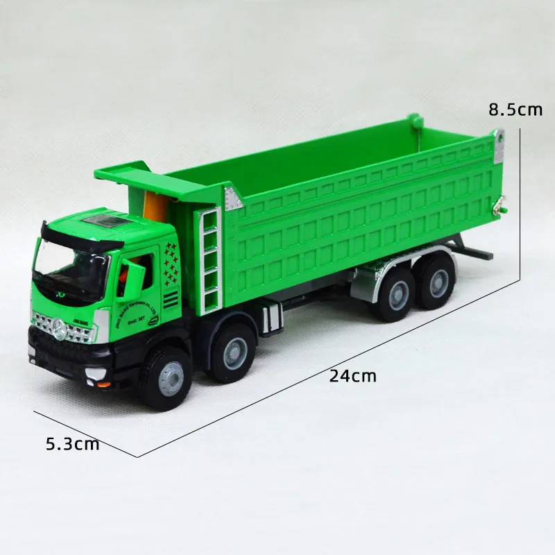 1:50 Autocarro con cassone ribaltabile di grandi dimensioni Simulazione Veicolo di ingegneria Camion di grandi dimensioni Camion da trasporto per bambini Modello di auto Ragazzo Giocattolo Regalo B281