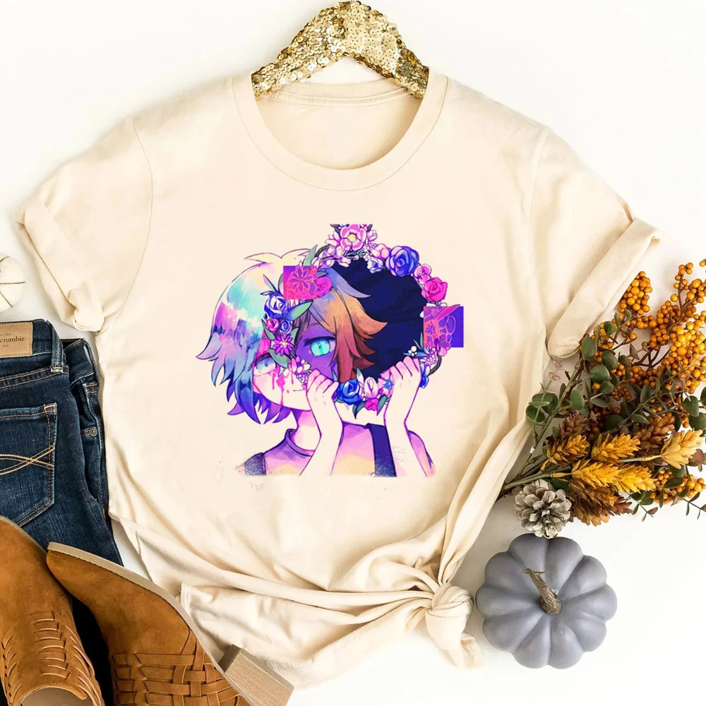 Omori t shirt femme kawaii graphic Psychedelic cutecore aesthetic tshirt 80s aesthetic baddie funny japan