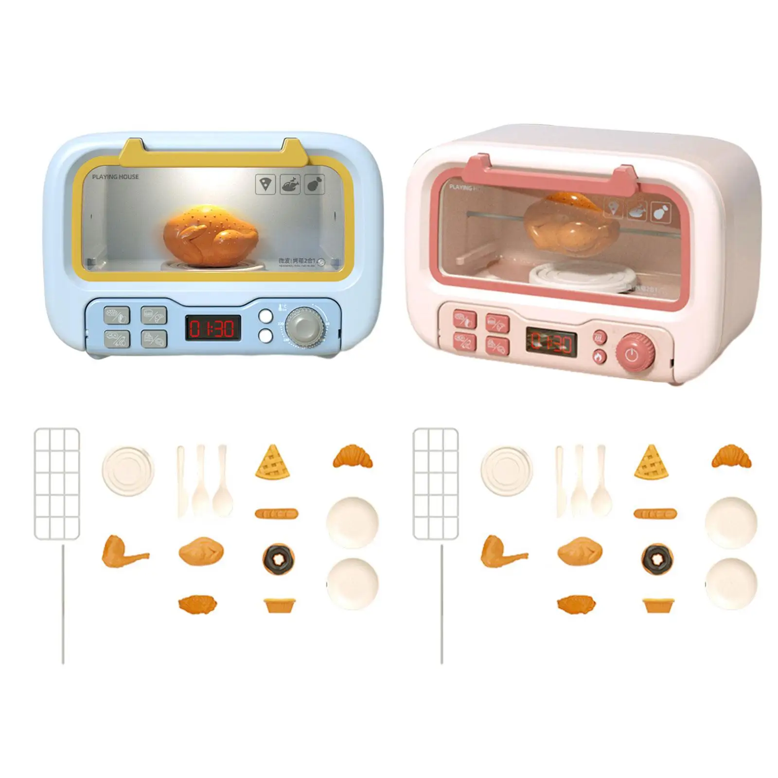 Kids Microwave Play Pretend Toys Realistic Toy Kitchen Appliances and Food Accessories for 3-8 Year Old Toddlers Kids Microwave Play Pretend Toys Realistic Toy Kitchen Appliances and Food Accessories for 3-8 Year Old Toddlers