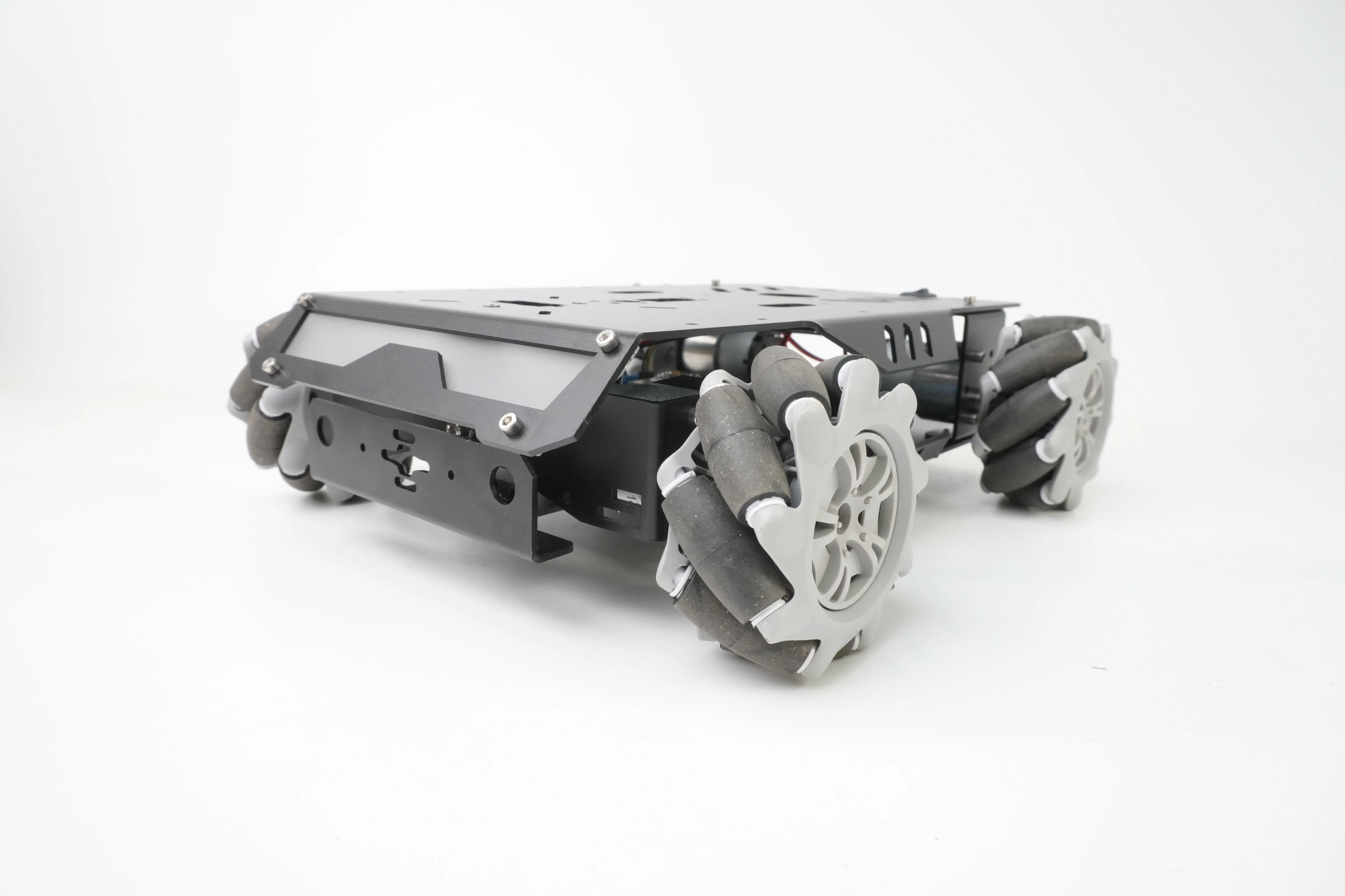 Upgraded V3 Mecanum‑Wheel Smart Car, Aluminum Alloy Version, Suspension Swing Arms & Encoder Motors
