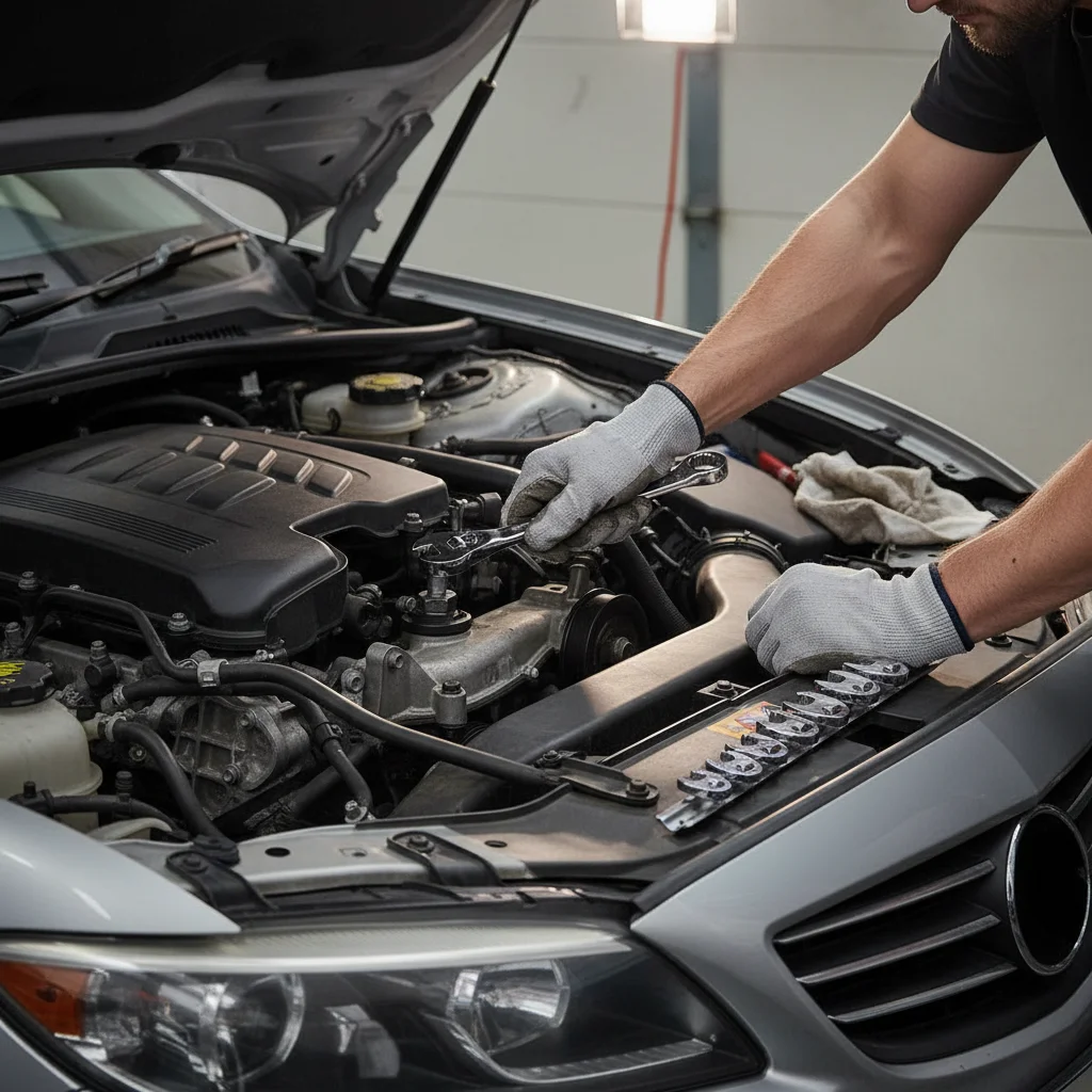 

10Pcs/Set 10-22mm Crowfoot Wrenches 3/8Inch Drive Carbon Steel Open End Spanner Metric Foot Horn Wrench Head