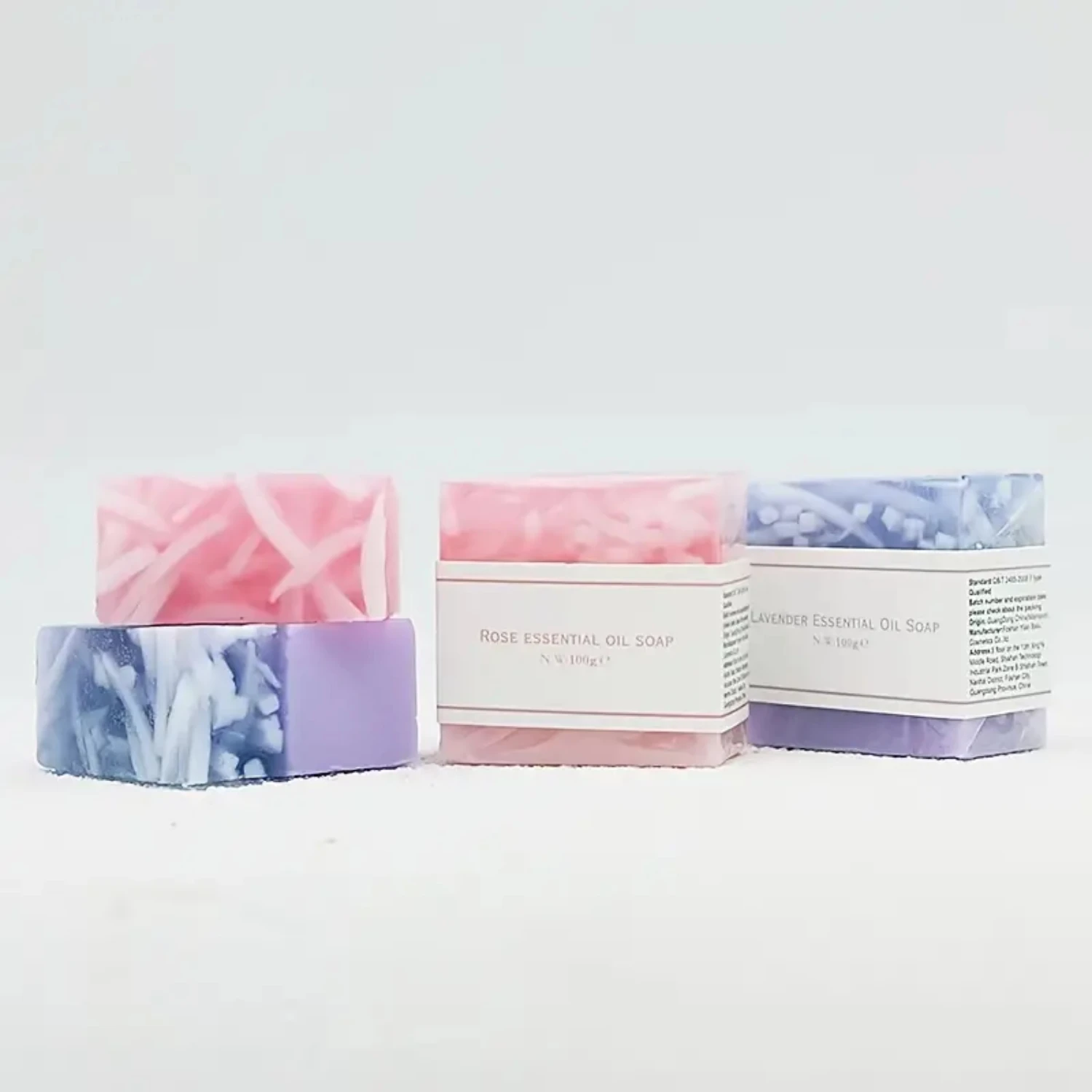 

Gentle, Nourishing, and Effective Square Natural Essential Oil Cleansing Soap - Hydrating, Radiant, and Healthy Facial Cleanser