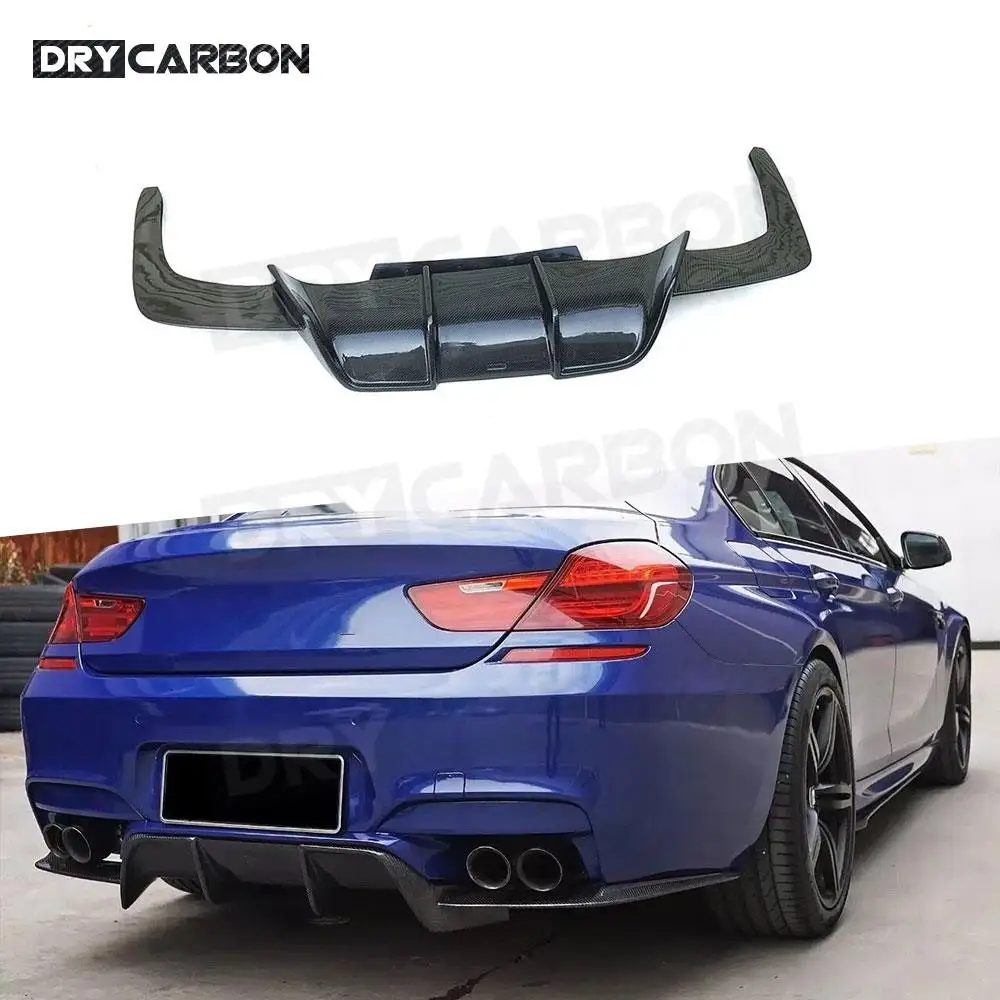 

Карбоновый задний диффузор-спойлер (накладка на бампер) для BMW 6 серии F06 F12 F13 M6 2013-2016, FRP