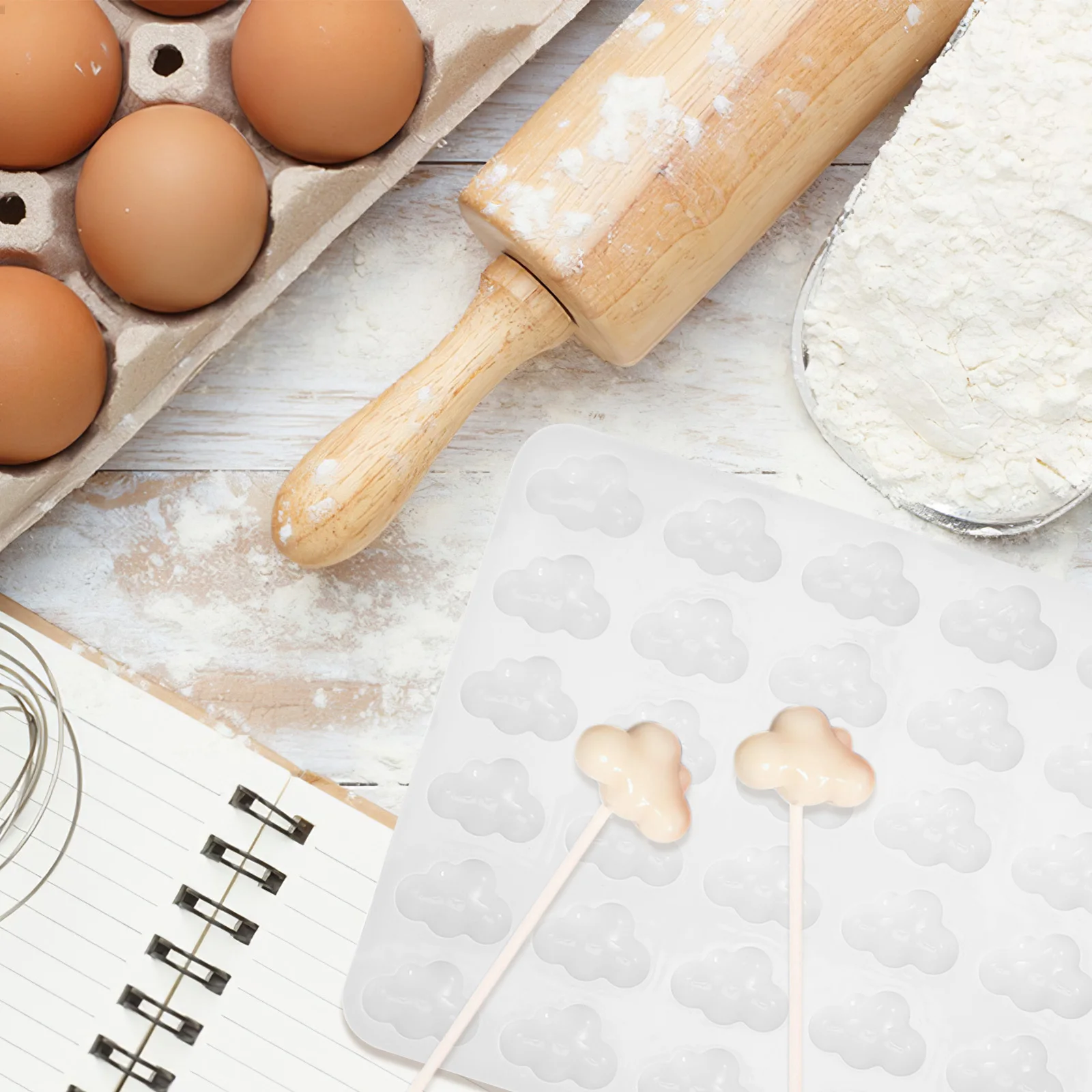 

Cloud Silicone Molds Multi-Function Chocolate Jelly Moulds Heat-Resistant Non-Stick Easy Stripping Safe for Oven Refrigerator