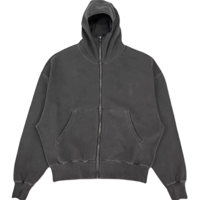Firmranch Korean Fashion Ninja Zip Up Hoodies Jacket Men Women High Quality Cotton Mask Hooded Loose Streetwear Coat