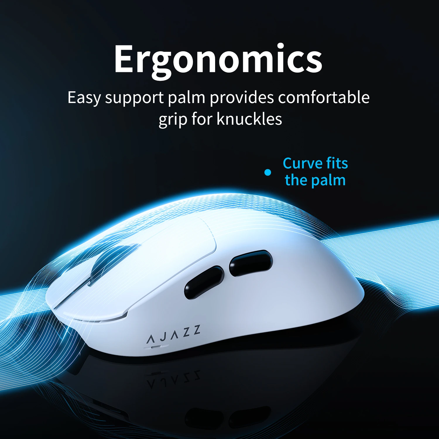 AJAZZ AJ179 V2 MAX ماوس ألعاب لاسلكي PAW3311 ثلاثي الوضع سلكي ماوس بلوتوث ألعاب مريح خفيف الوزن ملحقات الكمبيوتر