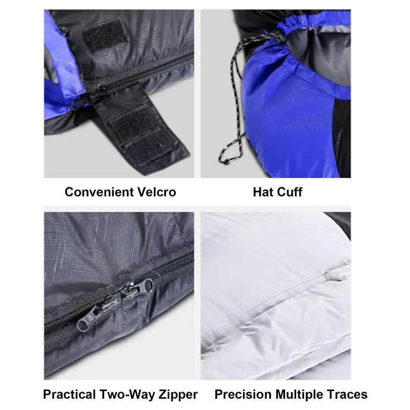 Zone 4 Heated sleeping bag Heated down cotton sleeping bag USB warm single sleeping bag camping kick resistant sleeping bag