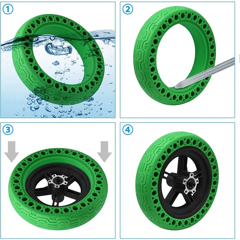 Electric Scooter Tires Honeycomb Replacement Tires For Xiaomi M365/Gotrax GXL V2, 8.5 Inches Solid Tire