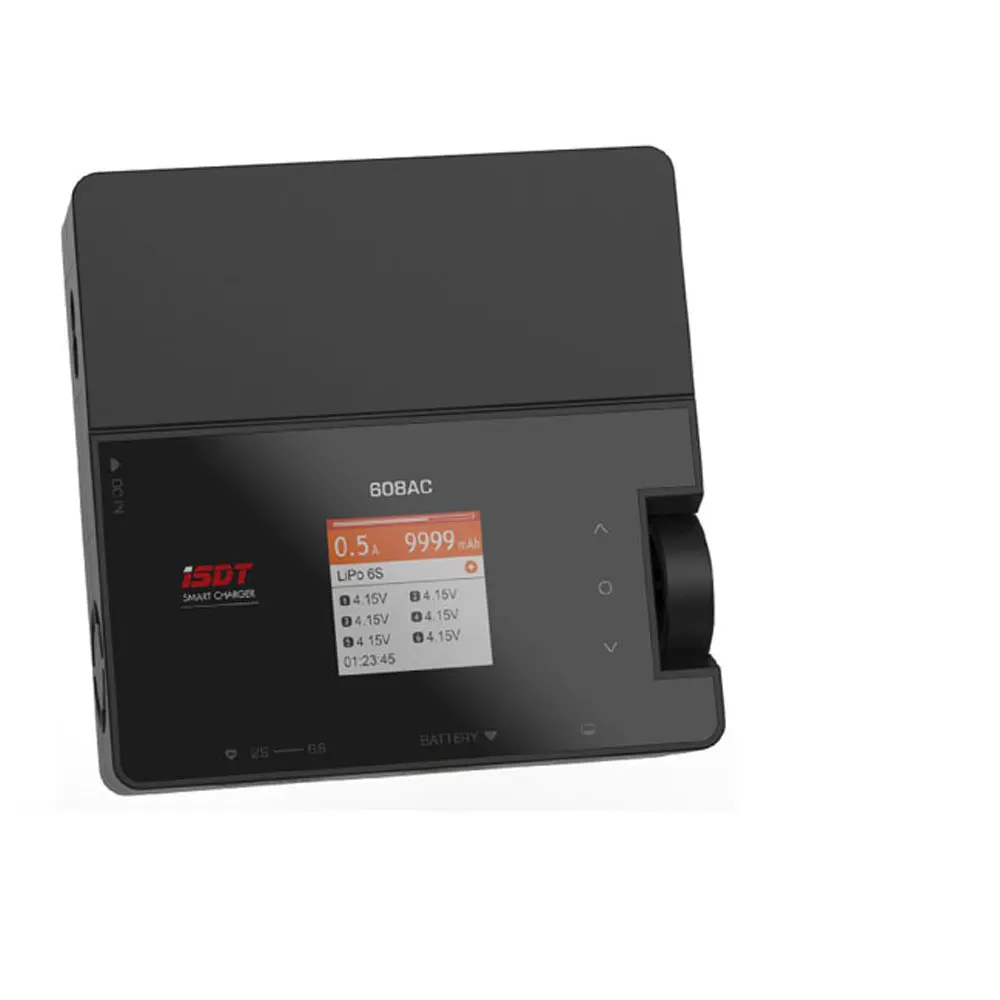 ISDT 608AC AC 50 W/DC 200 W 8A BattGo chargeur de batterie intelligent avec alimentation amovible pour batterie LiFe/Lilon/LiPo