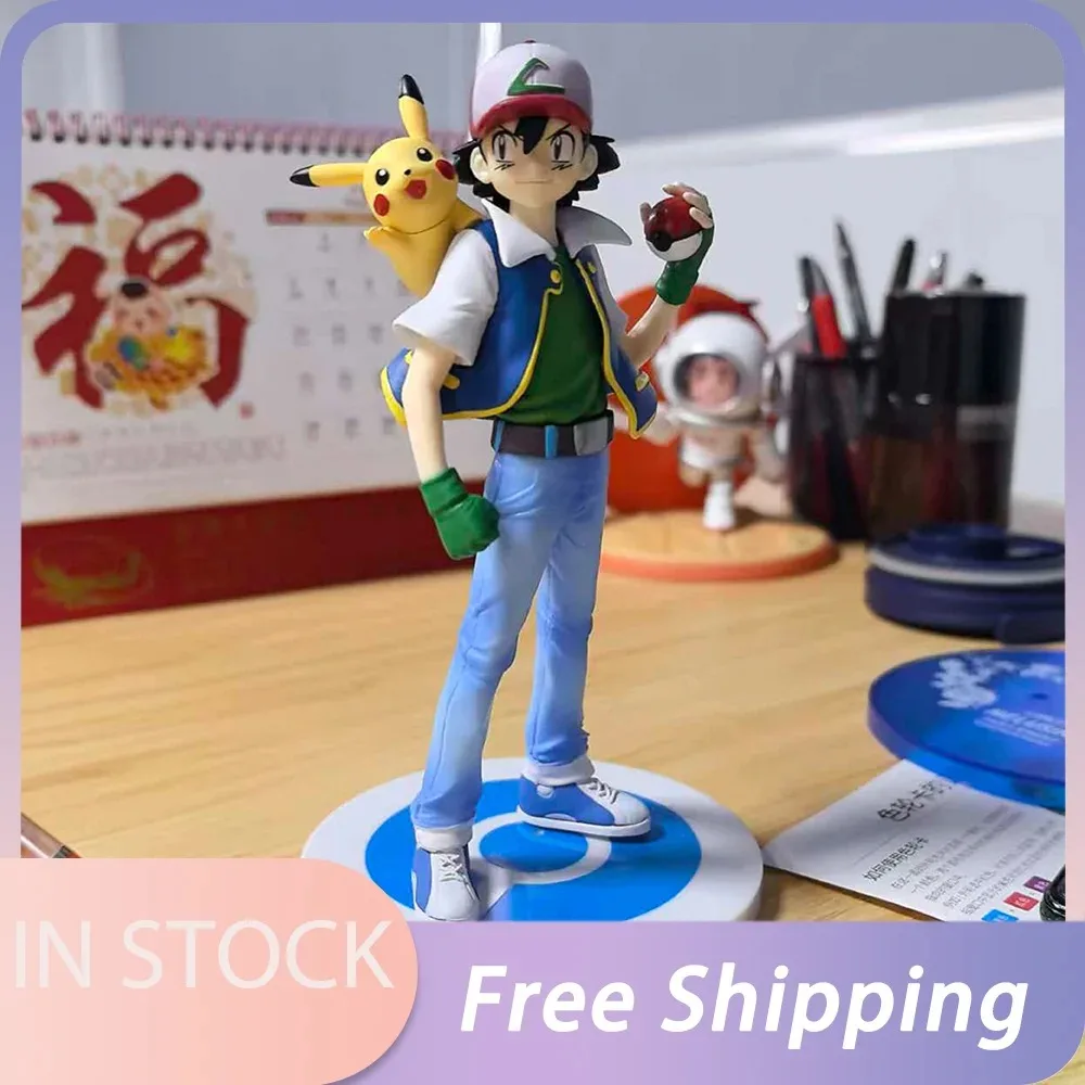 2025 nuevo Popular 18cm muñeca Ketchum muñeca Brock muñeca Pvc Gk estatua Anime modelo muñeca serie decoración juguete de Halloween