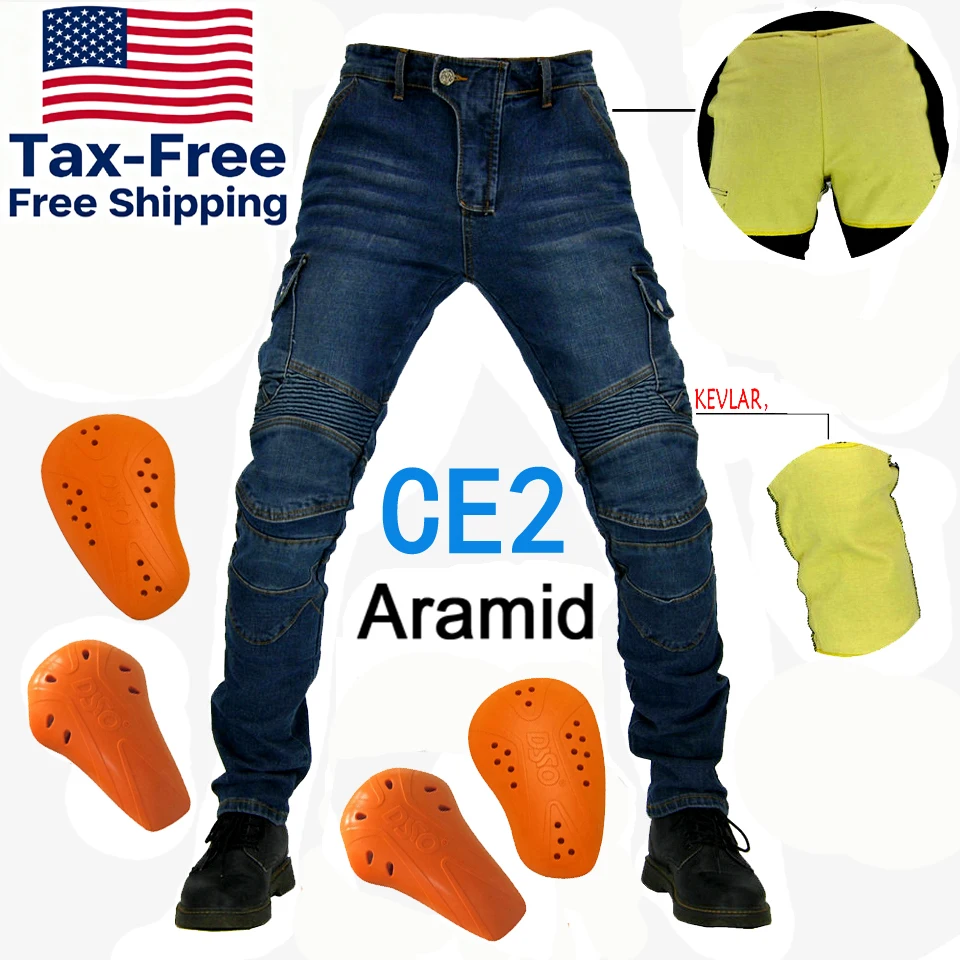 

Арамидные мотоциклетные брюки мужские CE сертифицированные всесезонные джинсы-карго S M L XL 4XL 5XL защитное снаряжение для верховой езды брюки для мотокросса