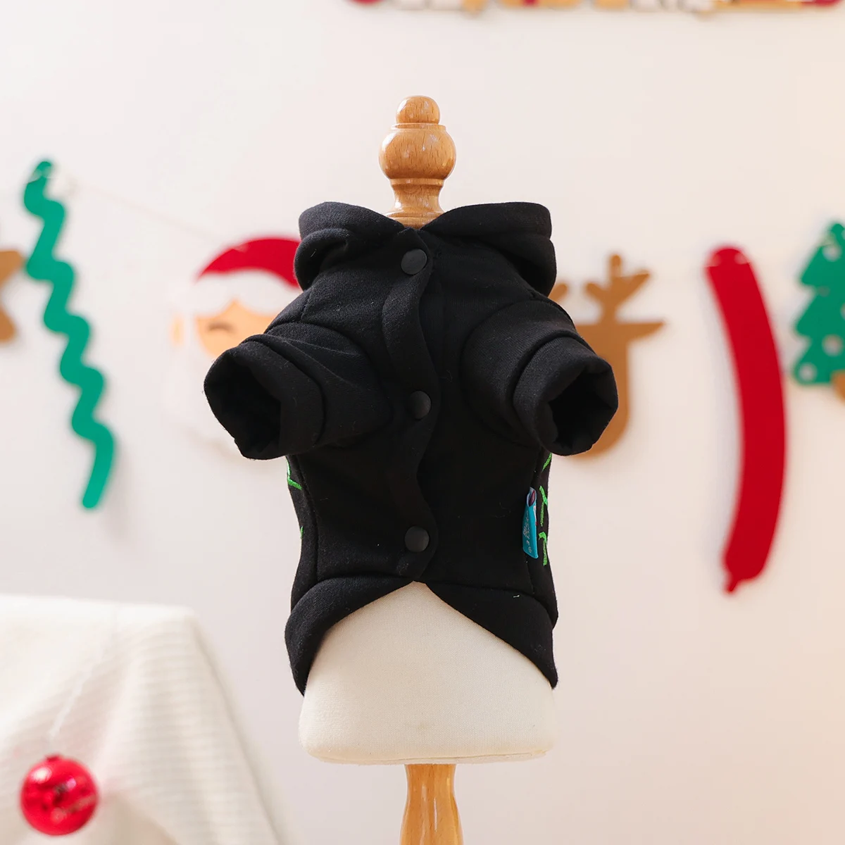 عيد الميلاد مساعد سترة لطيف الحيوانات الأليفة جو احتفالي الملابس القط الكلب الخريف والشتاء الدافئة هوديي