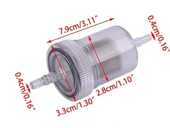 4mm Diesel In-Line Fuel Filter Kit Transparent Diesel Oil Filter For Webasto For Eberspacher Air Heater Diesel Set Car Accessory