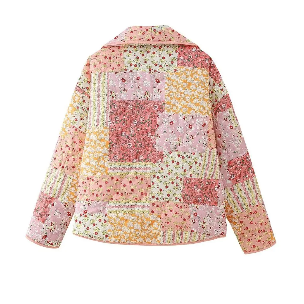 New Printed Cotton Top Loose Fit Style for Women European And American Fashion Small Detail Design Summer Casual Wear