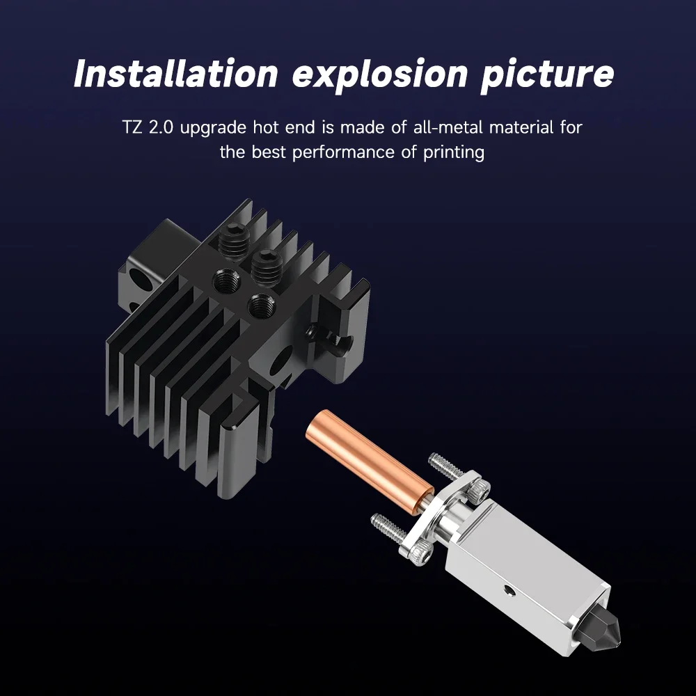 For Bambu Lab Hotend Upgrade 2.0 Version Bambulab Bi Metal Fit Bamboo Bambulabs X1 X1C P1P P1S Hot End P1P Thermistor