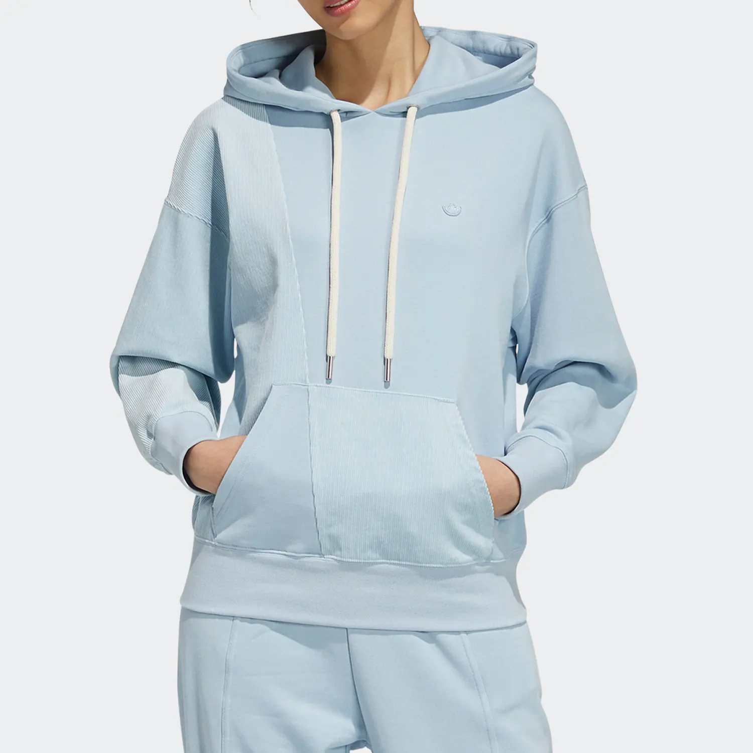 

Adidas Genuine Три полоски женский вязаный спортивный пуловер с капюшоном HC0320