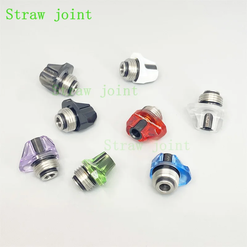 1pc Polygon V1 Billet Box BB Stainless Steel+acrylic Straw Joint