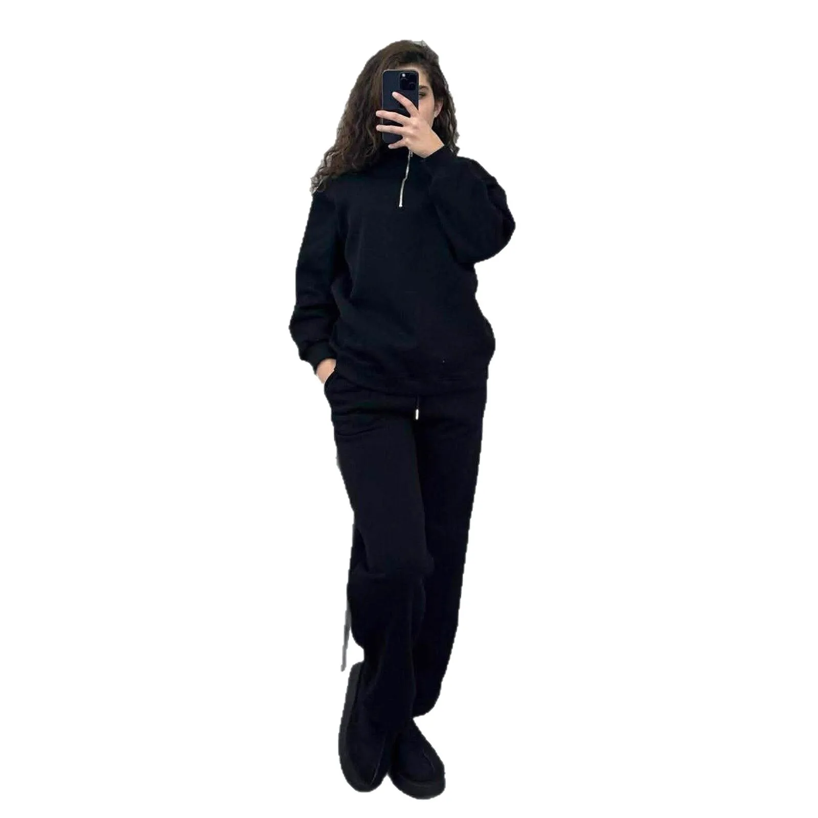 2025 المرأة، البلوز فستان أطفال مع سروال داخلي المرأة ألياف البوليستر لون نقي تي شيرت مجموعة ملابس الخريف