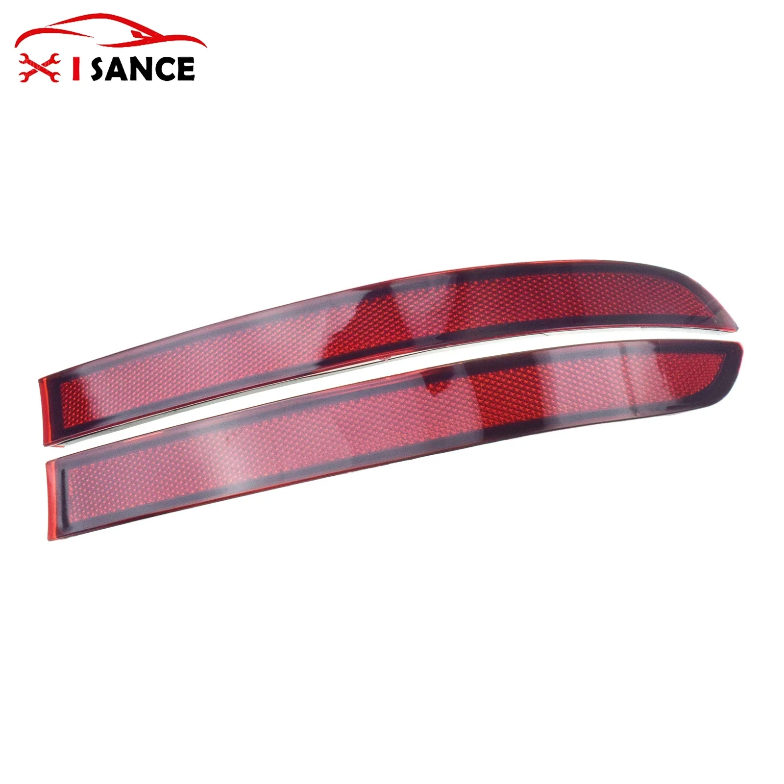 Car Left / Right Side Rear Bumper Lamp Light Reflector Strips for Volkswagen Touran 2006 2007 2008-2010 1T0945105A 1T0945106A