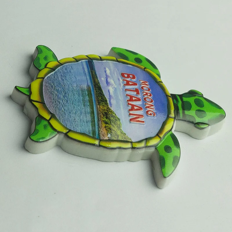 Bataan Peninsula, Philippines, Turtle 3D, fridge magnets, travel souvenirs Home decor items Collection Arts and Crafts gifts