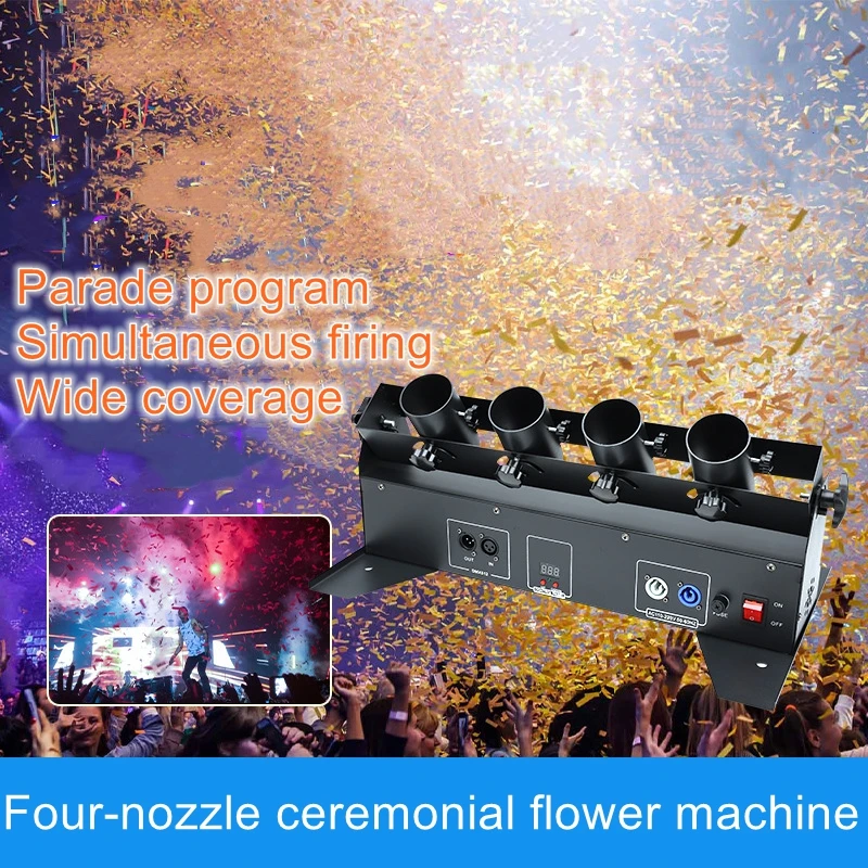 Stage Wedding Confetti Machines, Celebration Electronic Cannons, Protocol Flower Machines, Bar and Nightclub Special Effects