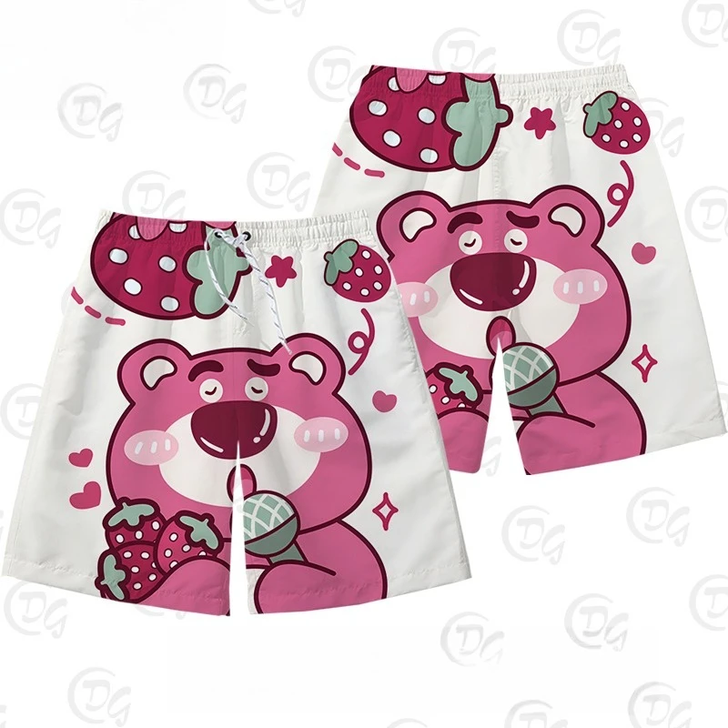 ロッツォ ストロベリーベア ショーツ ボーイ スイートハートズ アウトフィット アスペクト ラブリー ビーチパンツ 下着として着用する 外で着用する 男性用バスケットボールパンツ