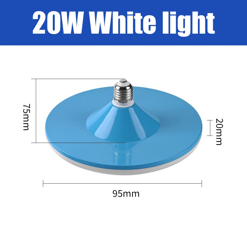 LED Bulb E27 Led Lamp Super Bright 20W UFO Leds Lights Indoor Warm White Lighting Table Lamps Garage Light