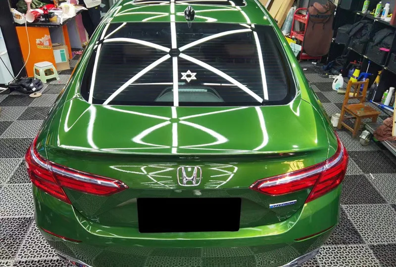 

Paint Glossy Metallic Sonoma Green Vinyl Wrap Film For Whole Vehicle Car Wrapping Foil Roll DIY Adhesive Decal PET Release Liner