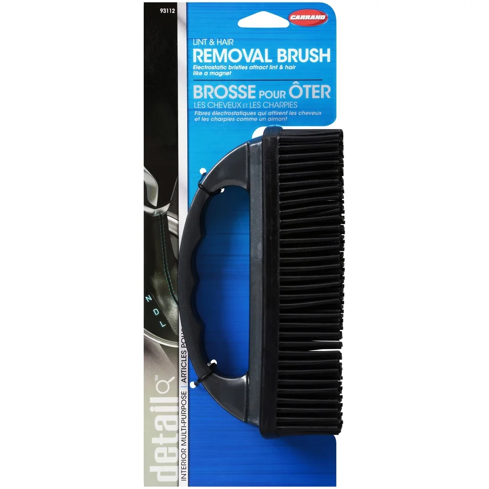 Lint and Hair Removal Brush Pet Hair Upholstery Carpet Furniture Rubber Bristles Comfort Grip Handle Multi-Purpose Cleaning Tool