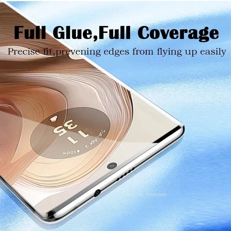 3D Curved Tempered Glass For Motorola Edge 50 40 30 Ultra Fusion Full Glue Screen Protector For Moto S50 Neo G85 X30 S30 Pro