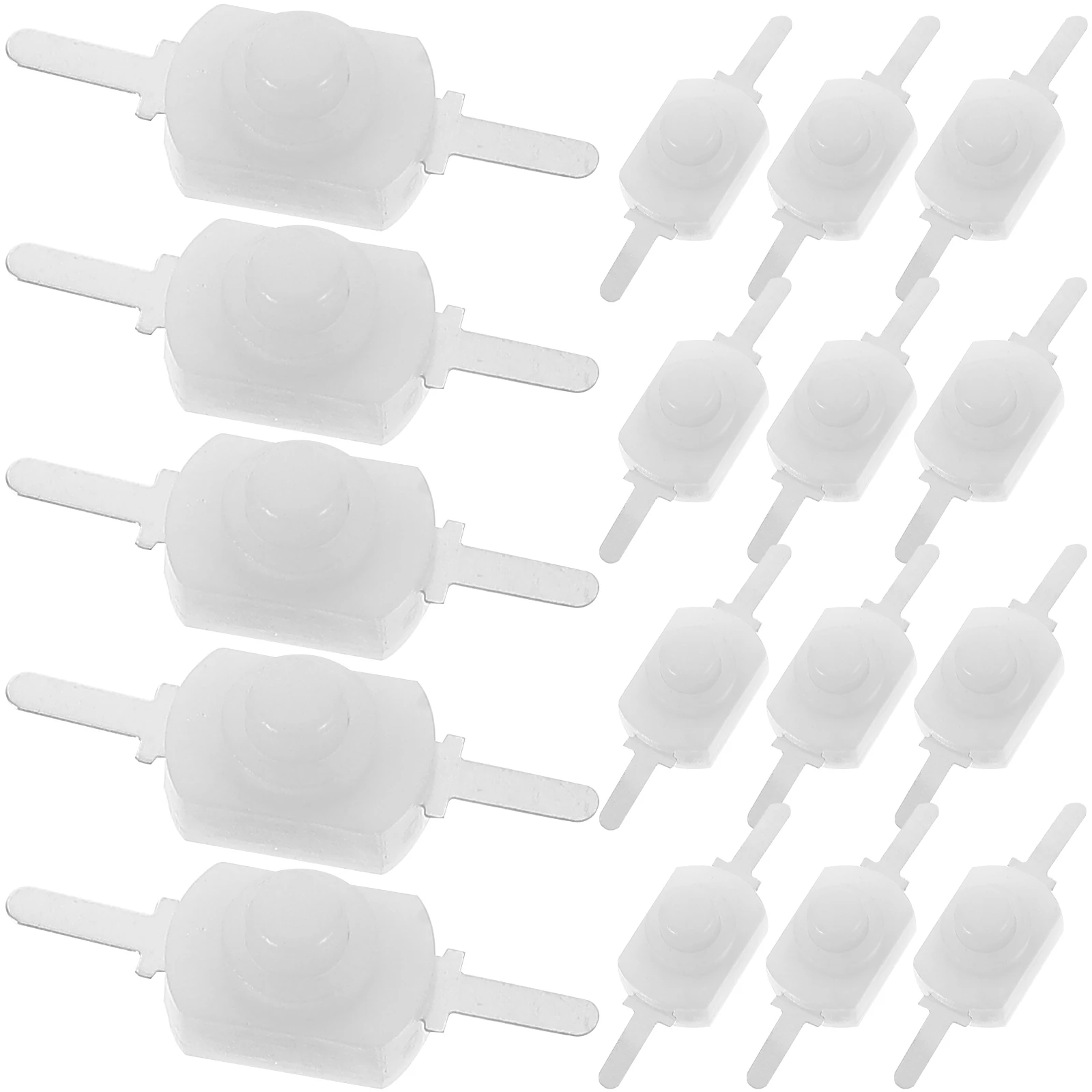 

100pcs Micro Button Switch ABS Aluminum Mini On Off Switch for Electrical Flashlight DIY Self Lock Push Button