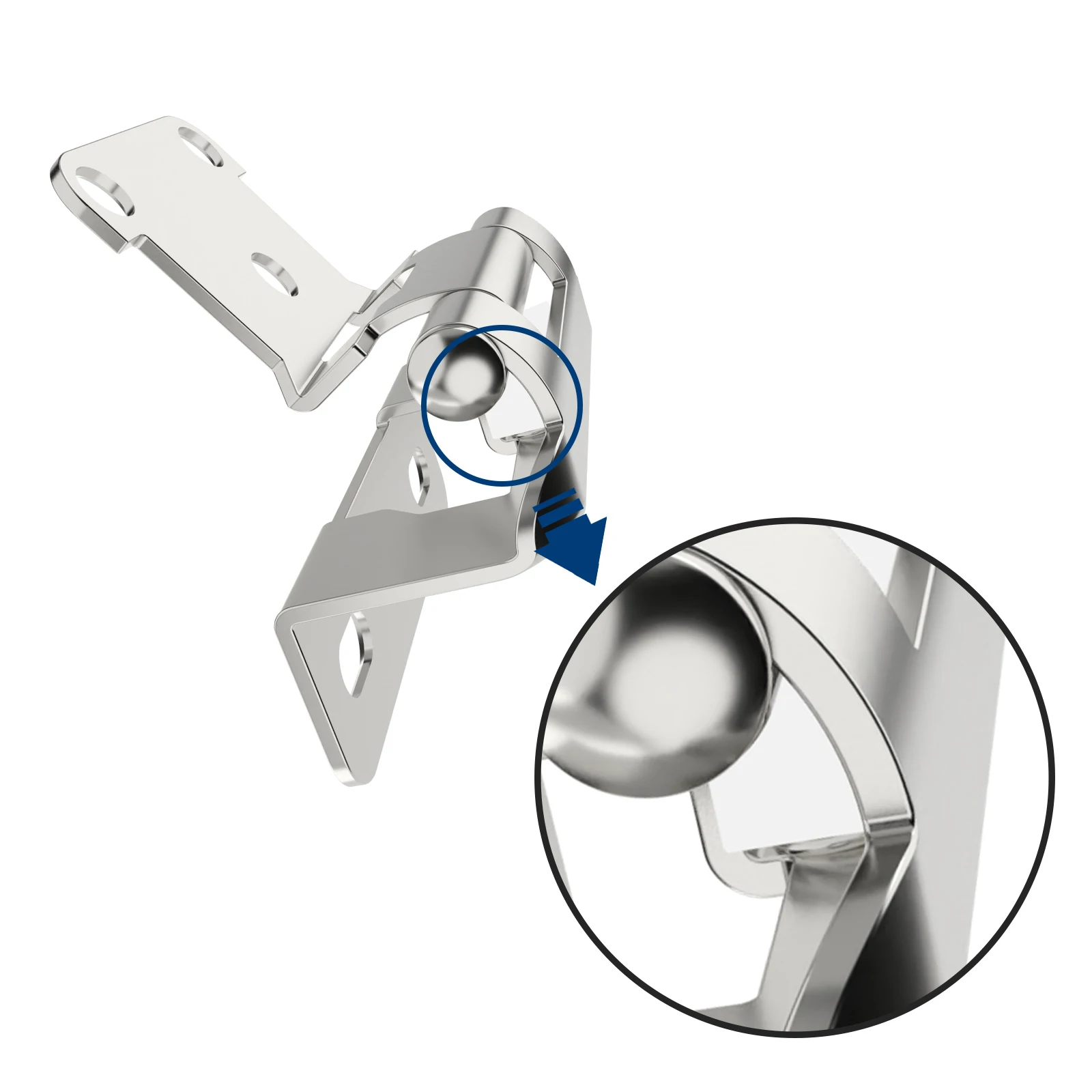 Viladepot 1/2 "петли для шкафа, 10 шт., скрытые пружинные петли для кухонного шкафа, гальваническая ярко-никелевая мебельная фурнитура