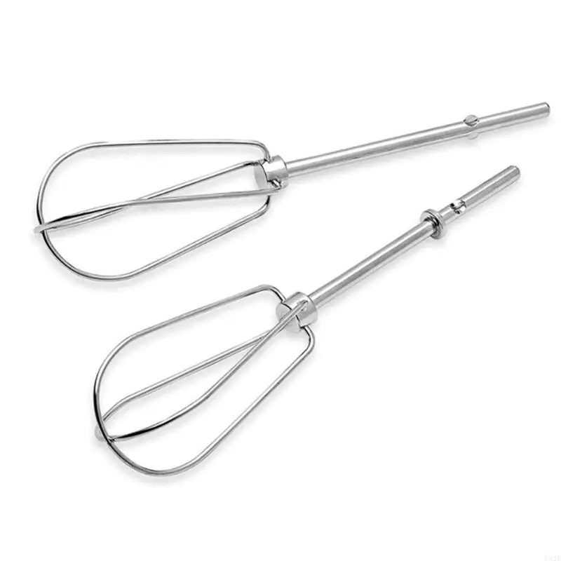 F92F Set of 2 Electric Mixer Heads Handheld Eggs Beater Heads Stainless Steel Eggs Mixer Accessories Eggs Beater Part