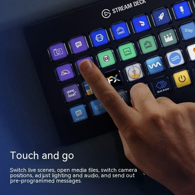 Elgato Stream Deck XL Multifunctional Console Panel 32 Keys Desktop Assistant Mini Keyboard Live-streaming Designer PS Pc Gamer