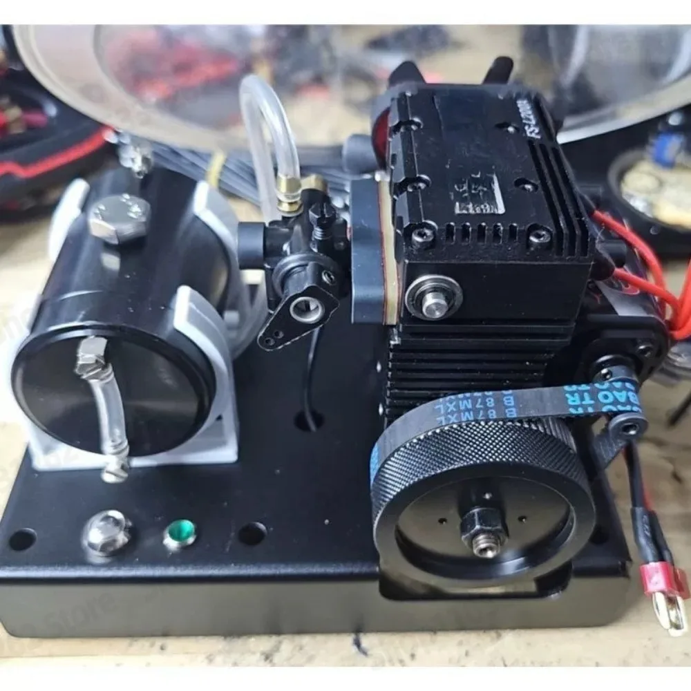 All Metal Twin Cylinder Engine Model Kit Methanol Mini Engine Mechanical Assembly Toy