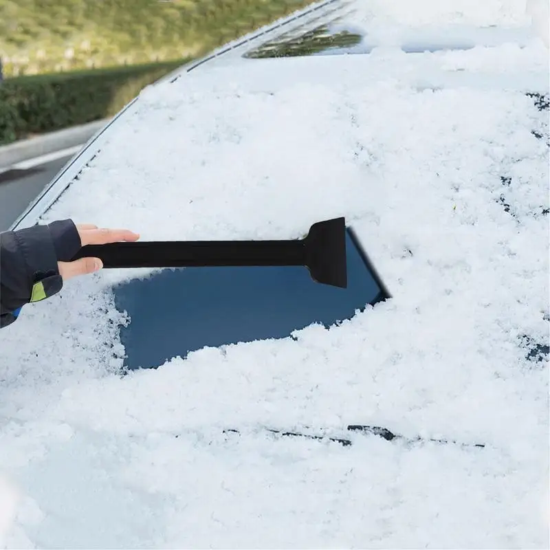 Car Snow Shovel With Ergonomic Handle Auto Winter Tool Snow Scraper With Hook Design Auto Windshield Cleaning Accessories